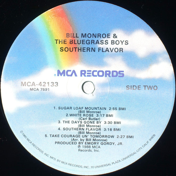 Bill Monroe And The Bluegrass Boys* : Southern Flavor (LP, Album)