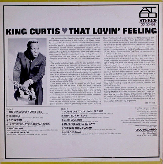 King Curtis : That Lovin' Feeling (LP, Album)