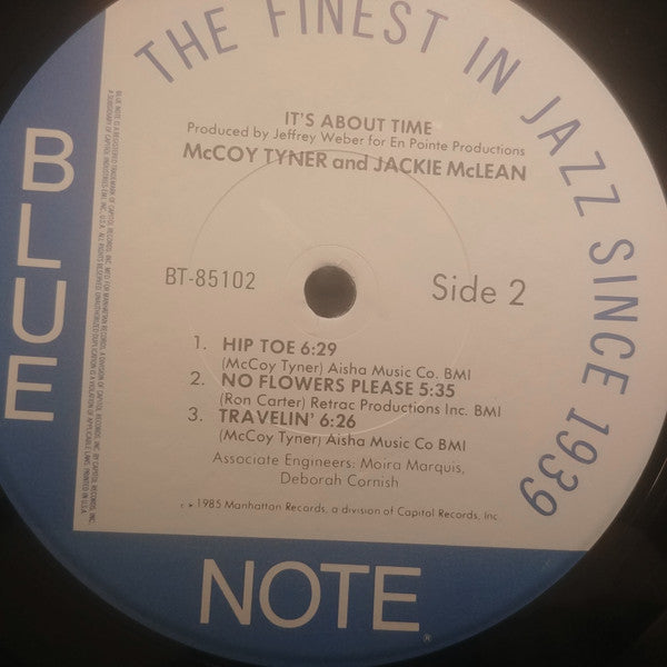 McCoy Tyner & Jackie McLean : It's About Time (LP, Album)