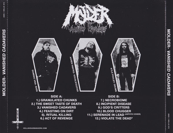 Molder (3) : Vanished Cadavers (CD, Album, RE)