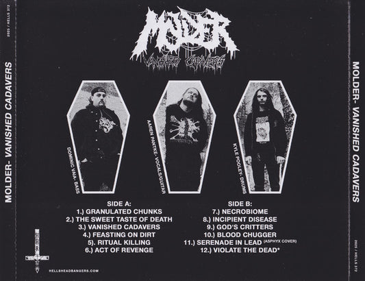 Molder (3) : Vanished Cadavers (CD, Album, RE)