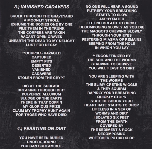 Molder (3) : Vanished Cadavers (CD, Album, RE)