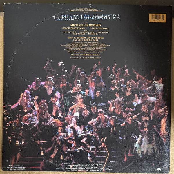 Andrew Lloyd Webber : The Phantom Of The Opera (2xLP, Album, Spe)