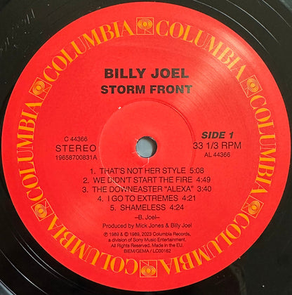 Billy Joel : Storm Front (LP, Album, RE)