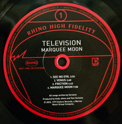 Television : Marquee Moon (LP, Album, Ltd, RE, 180)