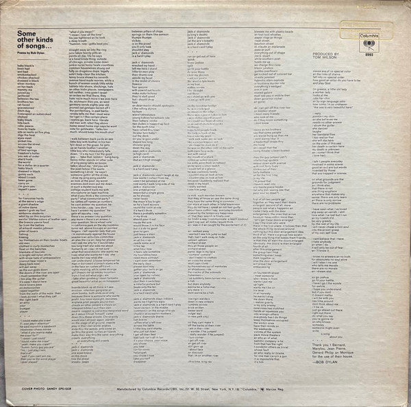 Bob Dylan : Another Side Of Bob Dylan (LP, Album, RE, Car)