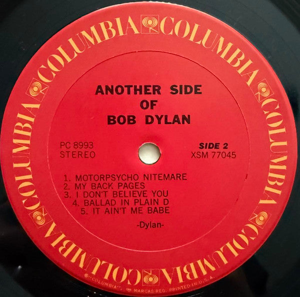 Bob Dylan : Another Side Of Bob Dylan (LP, Album, RE, Car)
