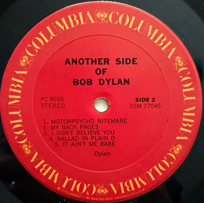 Bob Dylan : Another Side Of Bob Dylan (LP, Album, RE, Car)