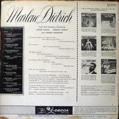 Marlene Dietrich : Marlene Dietrich (LP, Comp, Mono)