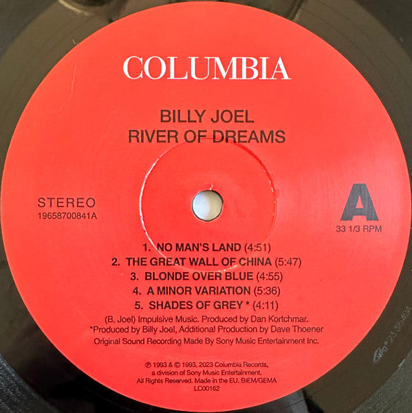 Billy Joel : River Of Dreams (LP, Album, RE)
