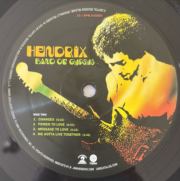 Hendrix* : Band Of Gypsys (LP, Album, RE, RM, RP, 150)