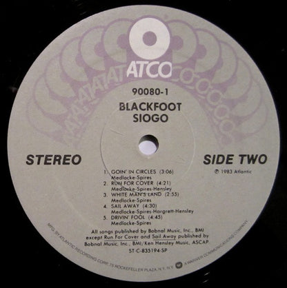 Blackfoot (3) : Siogo (LP, Album, SP)
