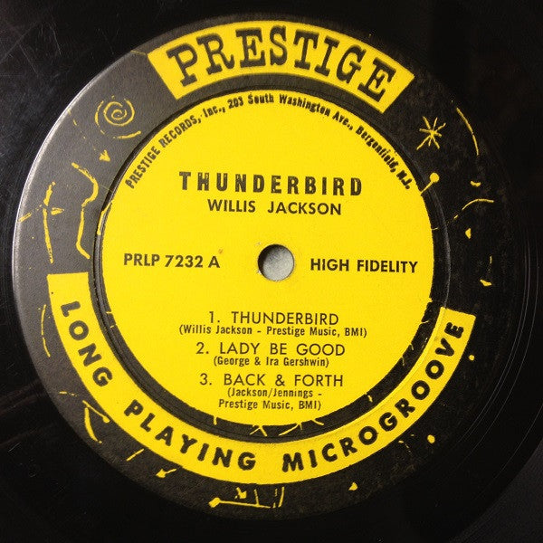 Willis Jackson : Thunderbird (LP, Album, Mono)