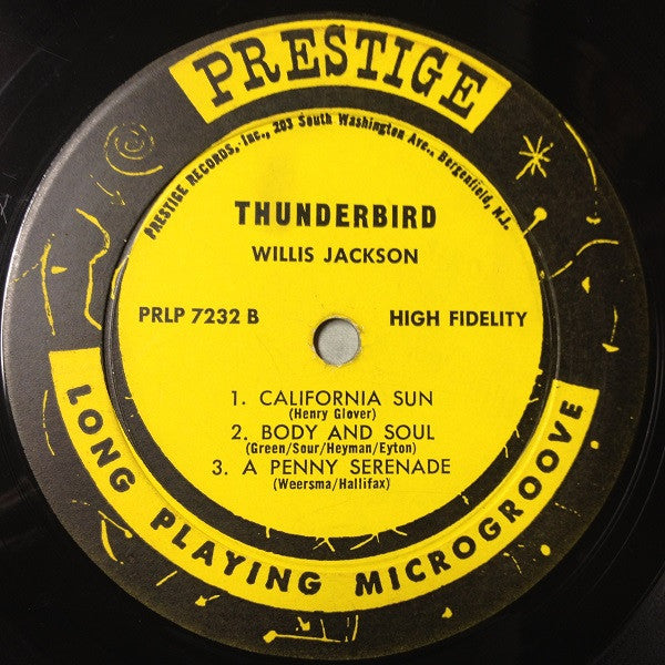 Willis Jackson : Thunderbird (LP, Album, Mono)