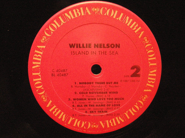 Willie Nelson : Island In The Sea (LP, Album)