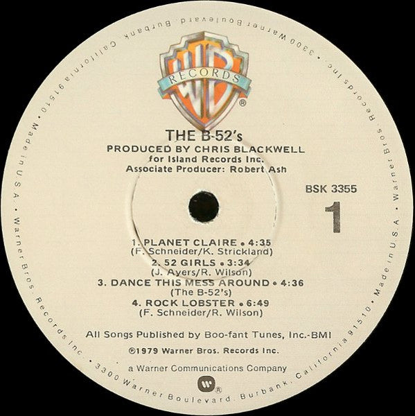 The B-52's : The B-52's (LP, Album, RP, Win)