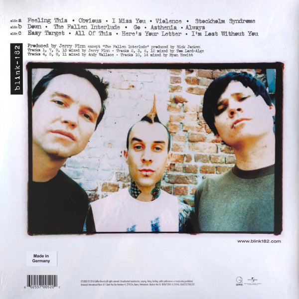 Blink-182 : Blink-182 (LP + LP, S/Sided, Etch + Album, RE)
