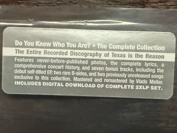 Texas Is The Reason : Do You Know Who You Are?: The Complete Collection (LP, Comp)