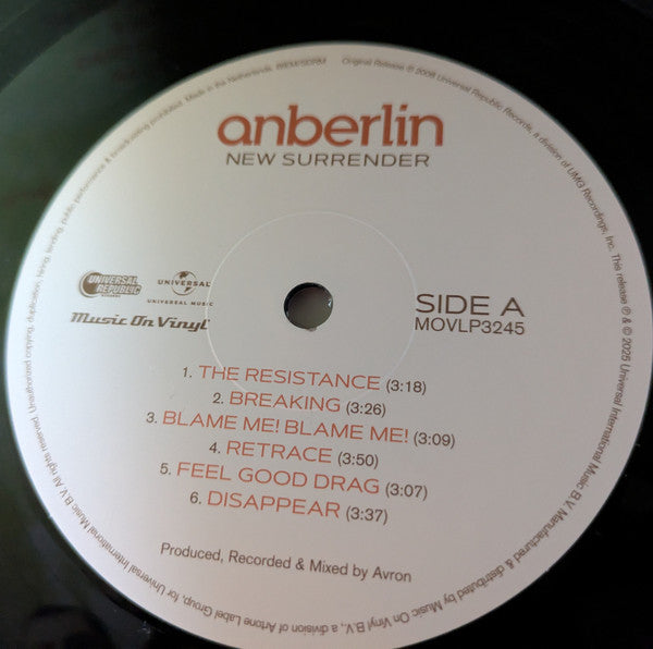 Anberlin : New Surrender (LP, Album, RE, 180)