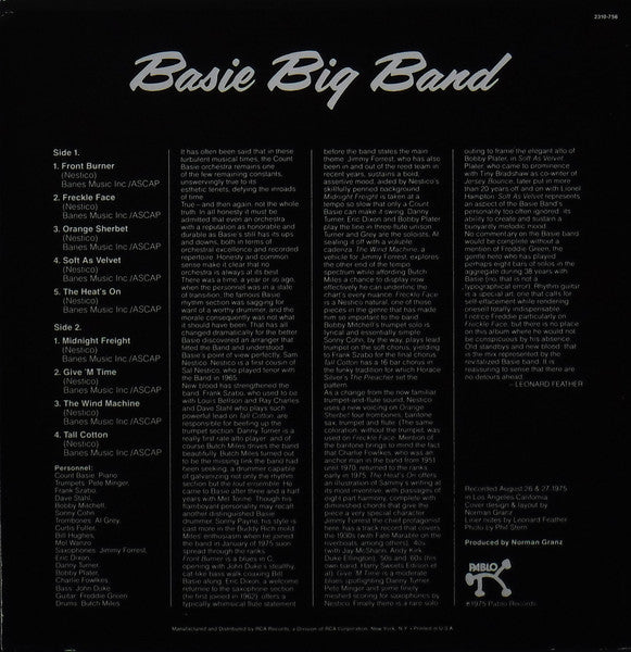 Count Basie : Basie Big Band (LP, Album)