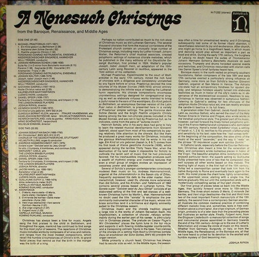 Various : A Nonesuch Christmas (LP, Album, RE, Gat)