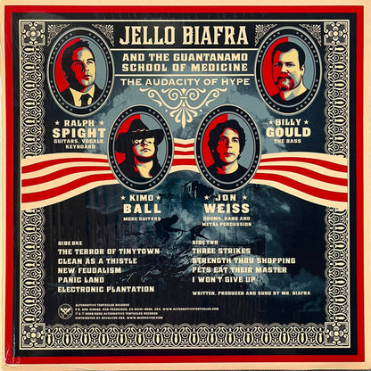 Jello Biafra And The Guantanamo School Of Medicine : The Audacity Of Hype (LP, Album, RE, RM, Sta)