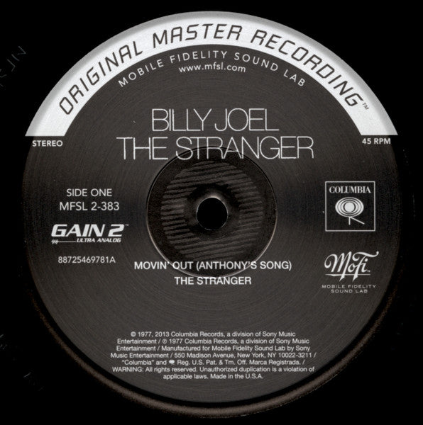 Billy Joel : The Stranger (2x12", Album, Ltd, Num, RE, RM, Gat)