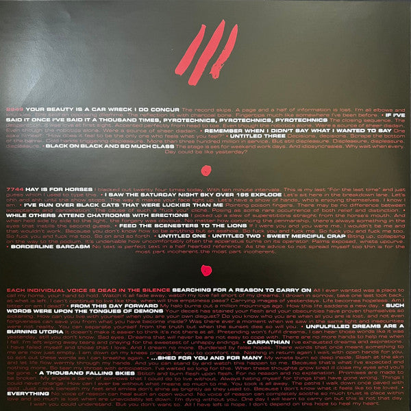 As The Sun Sets : Untitled Discography (LP, Comp, RM, Red)