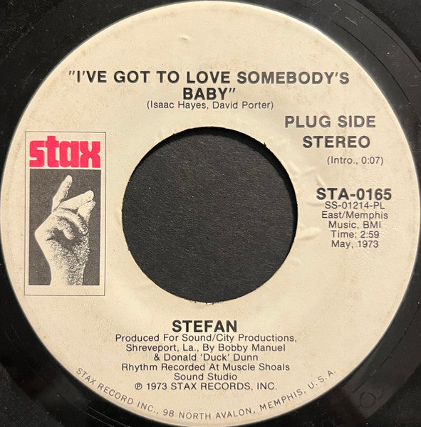 Stefan (7) : I've Got To Love Somebody's Baby (7", Promo)