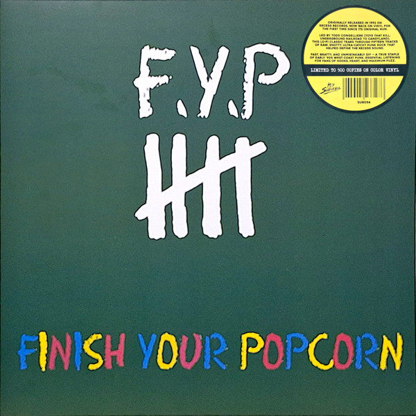F.Y.P* : Finish Your Popcorn (LP, Album, Ltd, RE, RM, Gre)