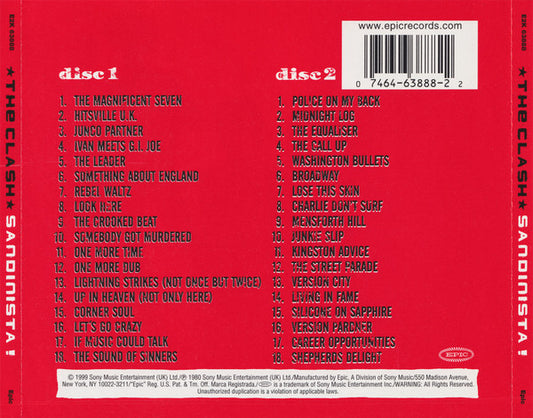 The Clash : Sandinista! (2xCD, Album, RE, RM, RP)