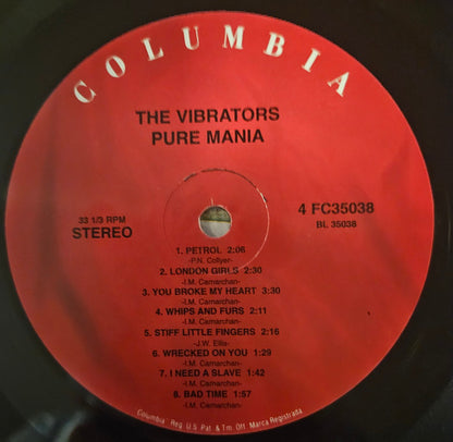 The Vibrators : Pure Mania (LP)