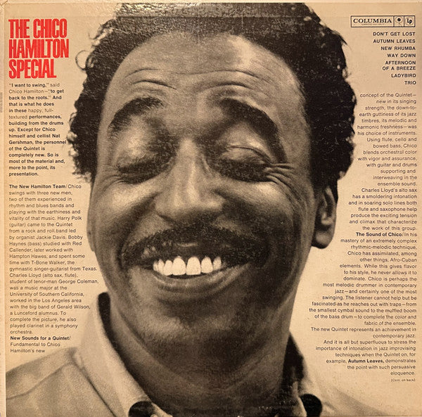 The Chico Hamilton Quintet : The Chico Hamilton Special (LP, Album, Mono)