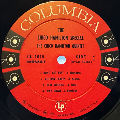 The Chico Hamilton Quintet : The Chico Hamilton Special (LP, Album, Mono)