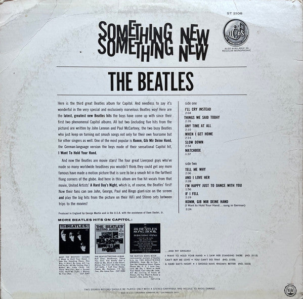 The Beatles : Something New (LP, Album, RE)