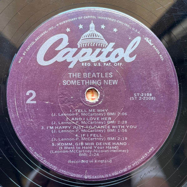The Beatles : Something New (LP, Album, RE)