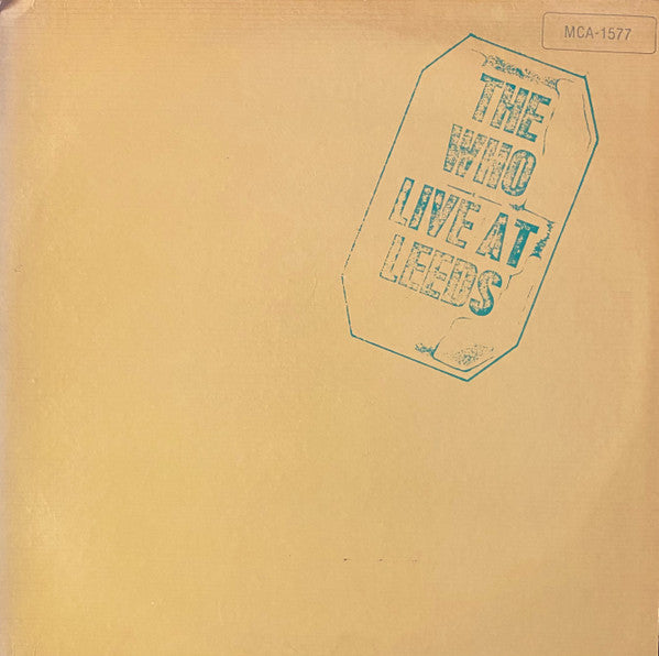 The Who : Live At Leeds (LP, Album, RE)