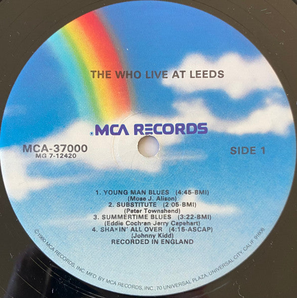 The Who : Live At Leeds (LP, Album, RE)