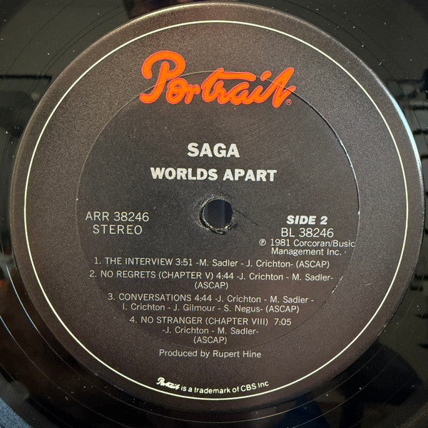 Saga (3) : Worlds Apart (LP, Album, Ter)