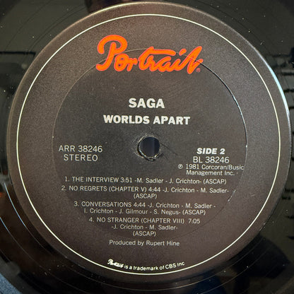 Saga (3) : Worlds Apart (LP, Album, Ter)