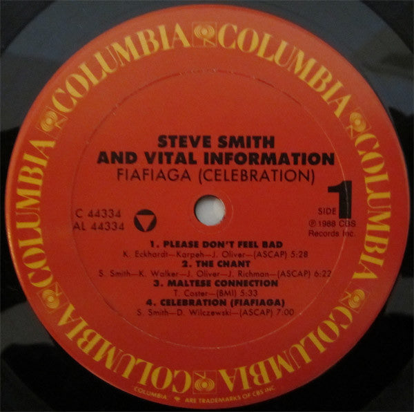 Steve Smith (5) And Vital Information : Fiafiaga (Celebration) (LP, Album)