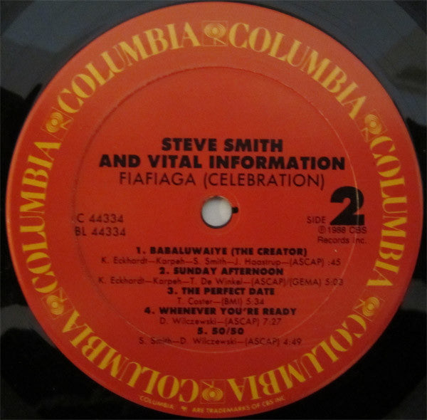 Steve Smith (5) And Vital Information : Fiafiaga (Celebration) (LP, Album)