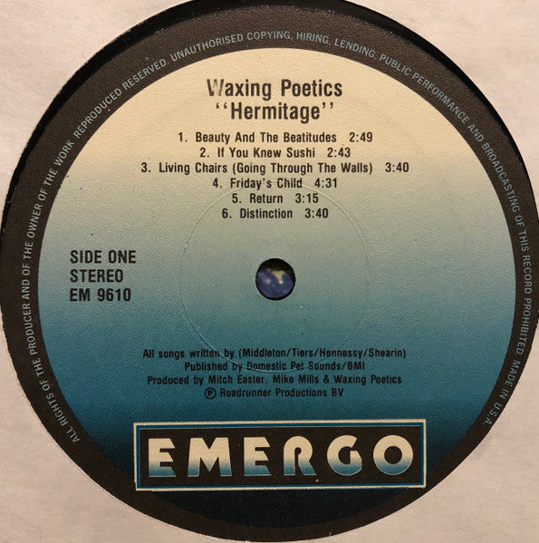 Waxing Poetics : Hermitage (LP, Album)