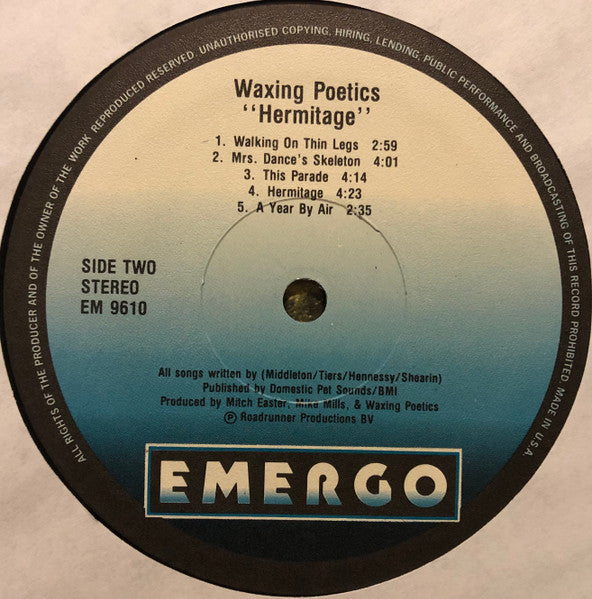 Waxing Poetics : Hermitage (LP, Album)