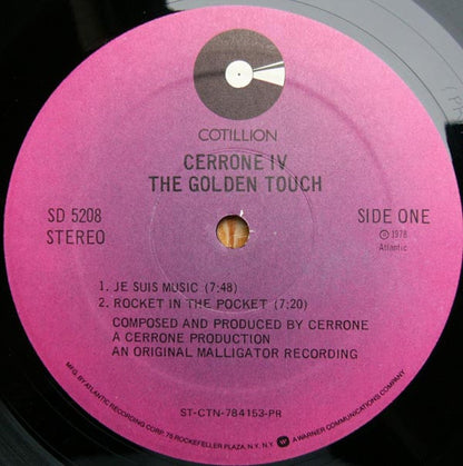 Cerrone : Cerrone IV - The Golden Touch (LP, Album, PR )