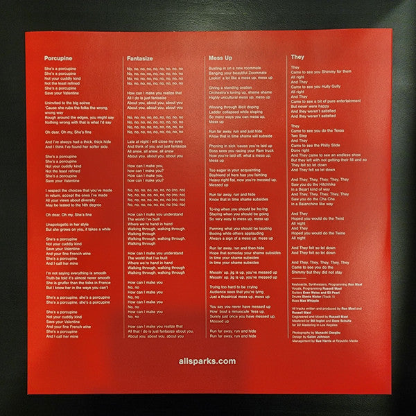 Sparks : Madder! (10", EP)