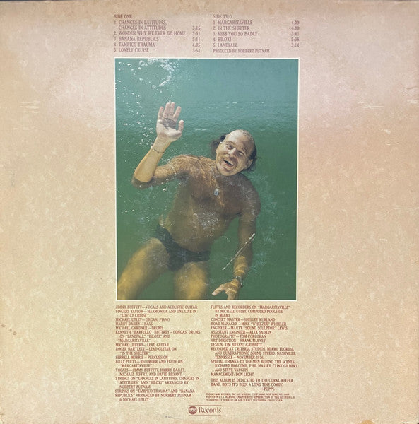 Jimmy Buffett : Changes In Latitudes, Changes In Attitudes (LP, Album, Pit)