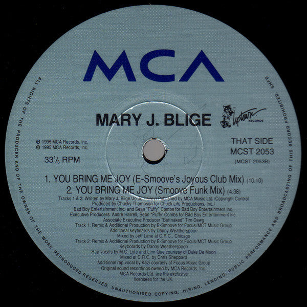 Mary J. Blige : I'm Goin' Down (12")