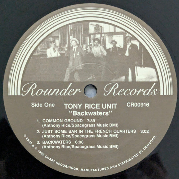 The Tony Rice Unit : Backwaters (LP, Album, RE)