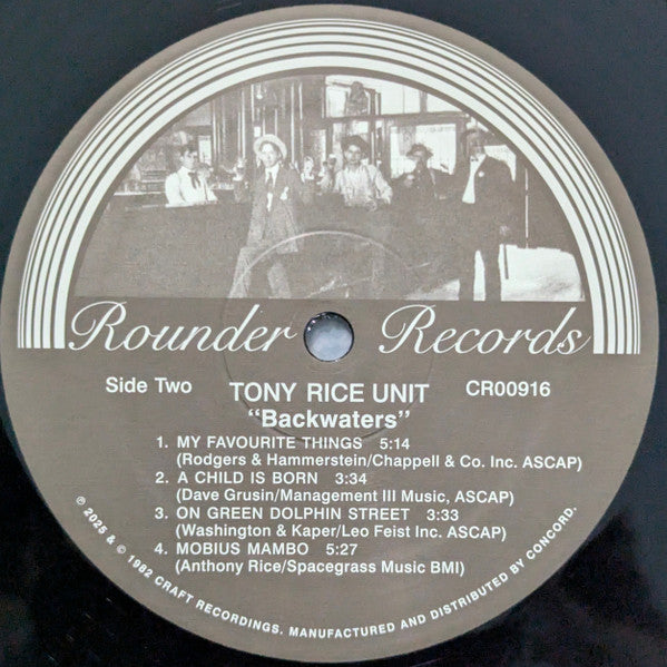The Tony Rice Unit : Backwaters (LP, Album, RE)